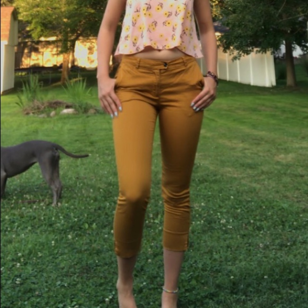 mustard yellow pants
